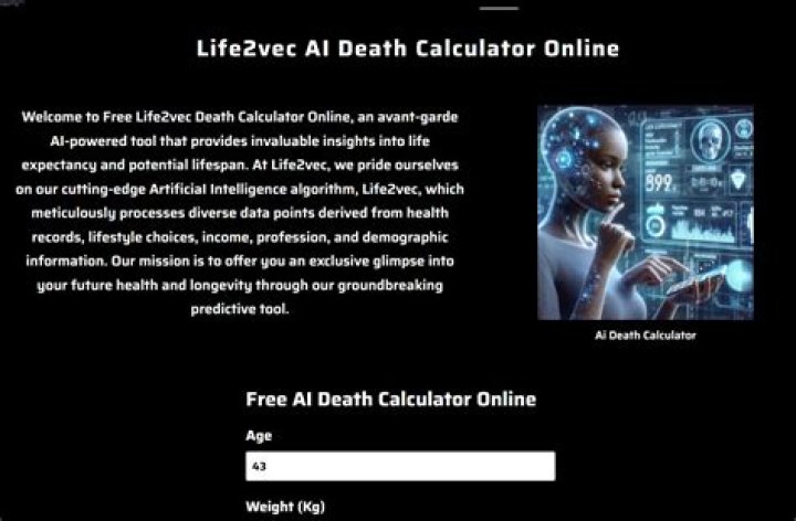 AI Death Calculator Life2vec