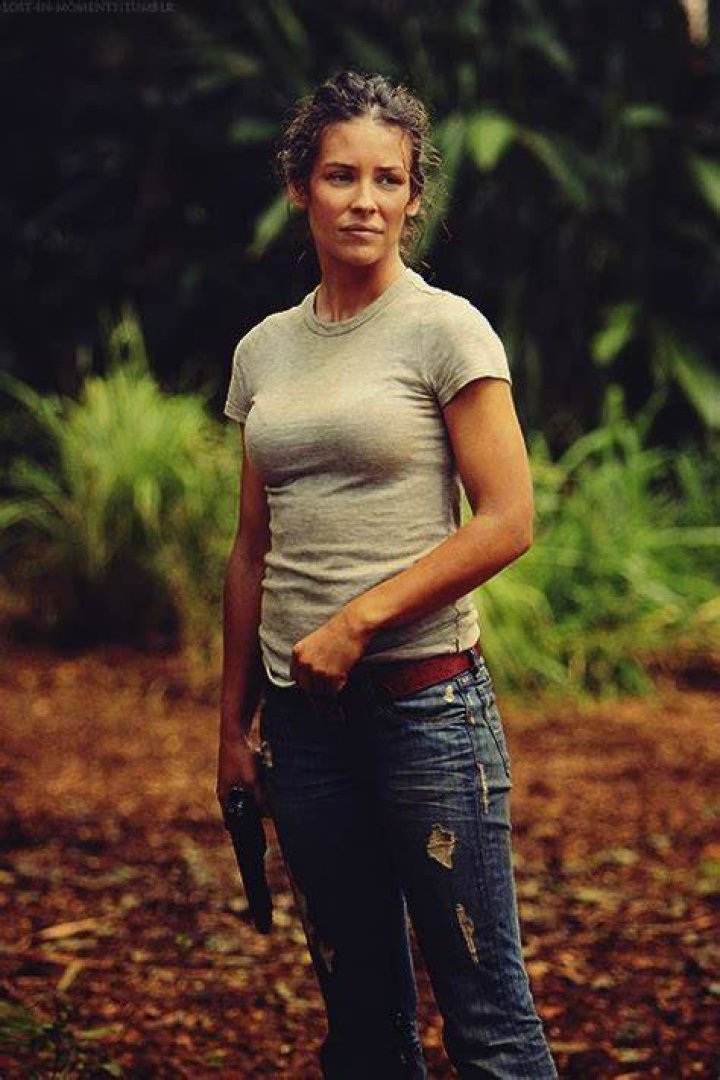 awesome evangeline lilly as kate austen on lost. I am a ta