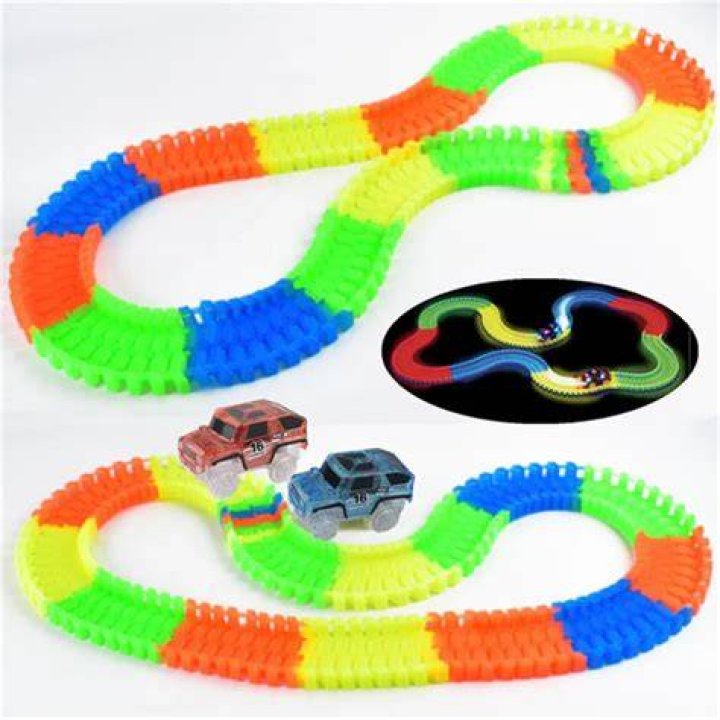 Buy 300PCs/360PCs Light Up Flexible Track LED Car