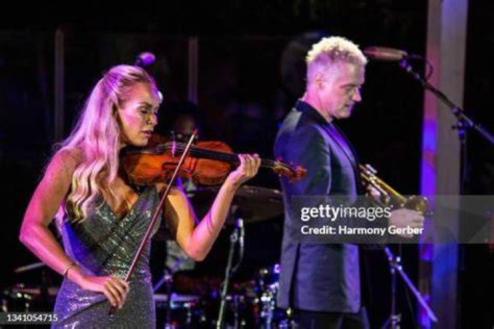 Chris Botti and Caroline Campbell at the Rainforest Fund gala