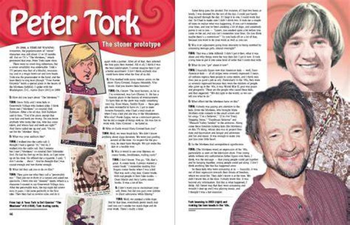 What Career Did Peter Tork from The Monkees Once Pursue and What Was